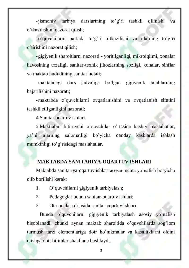 Maktab vrachining ish mazmuni 3
