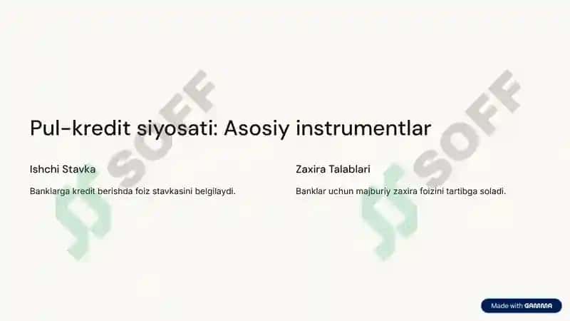 O'zbekiston Respublikasi Markaziy banki: Kirish 3