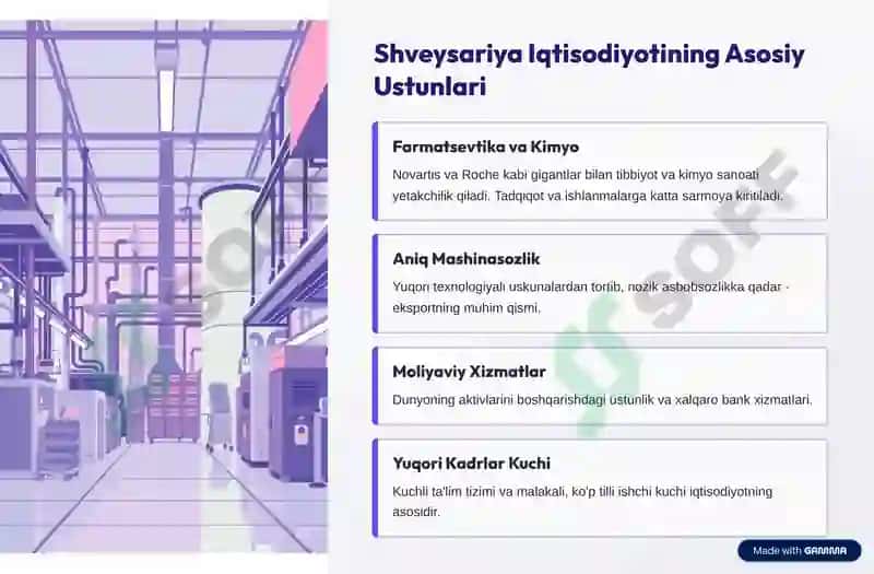 Shveysariya Iqtisodiyotining Asosiy Ustunlari 3