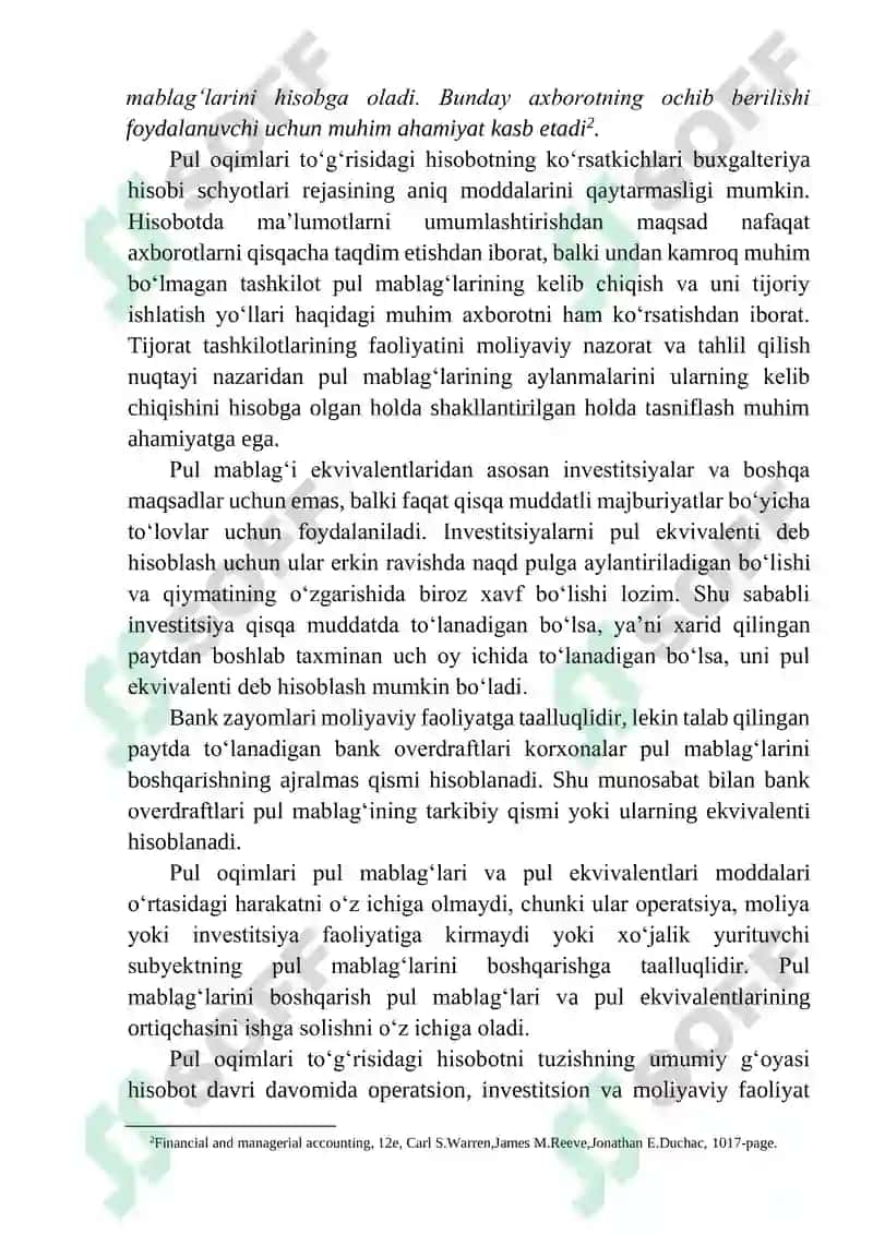 Pul Oqimlari Hisoboti 3