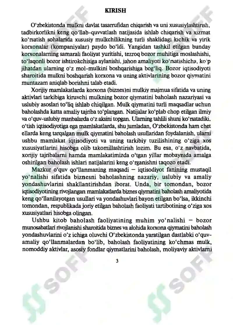 Biznes Qiymatini Baholash 3