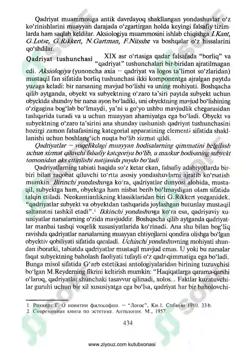 Qadriyatlar Falsafasi 3
