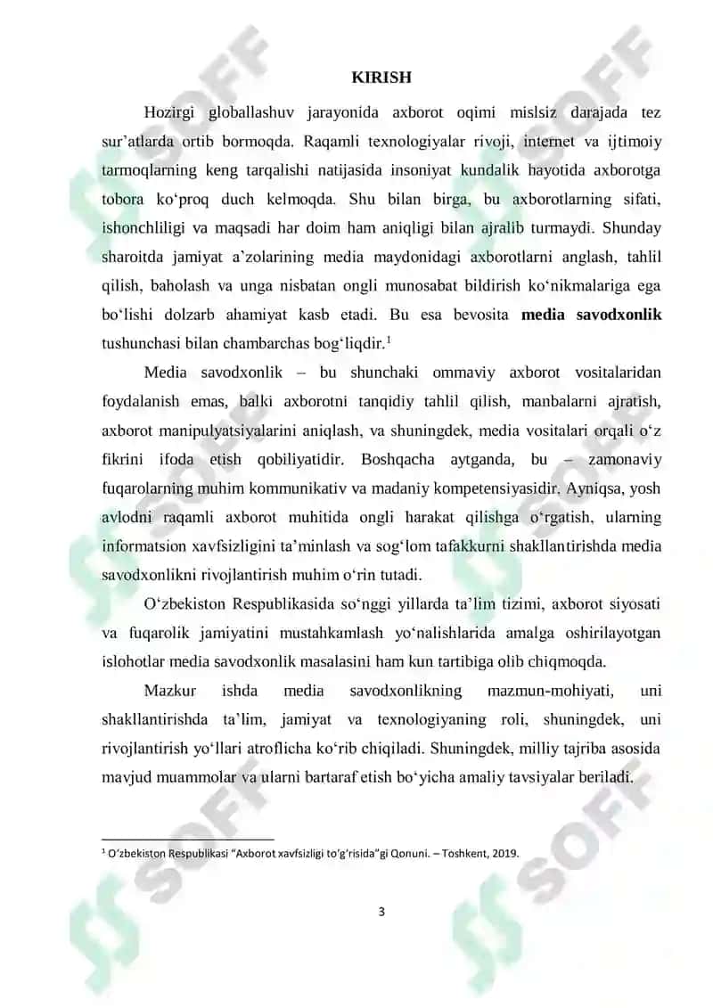 MEDIA SAVODXONLIKNI RIVOJLANTIRISH YO‘LLARI 3