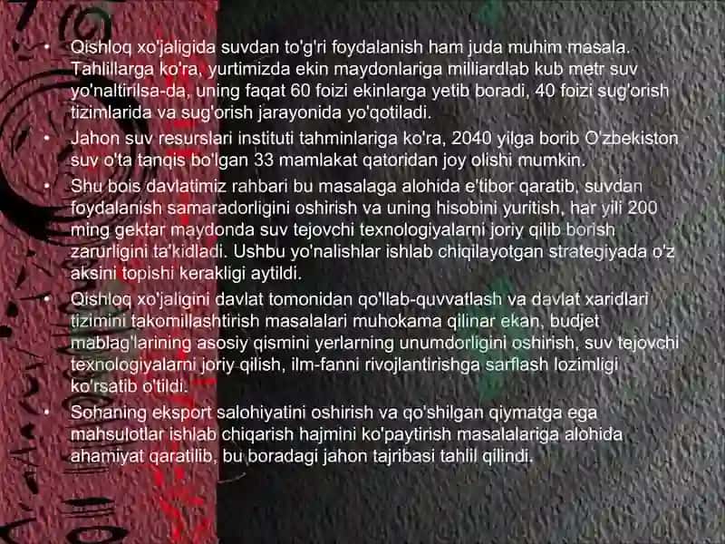 Qishloq xo'jaligi va sanoat 3