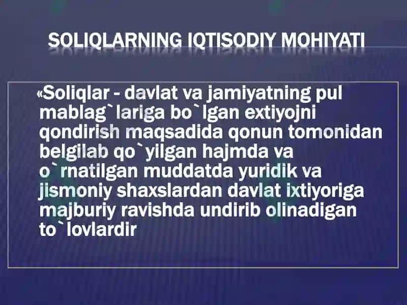 SOLIQLARNING MAKROIQTISODIY MOHIYATI VA ROLI 3