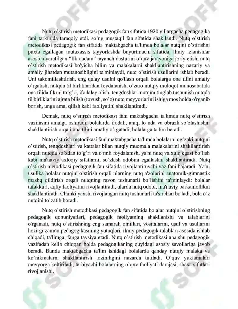 Nutq o’stirish metodikasi 3