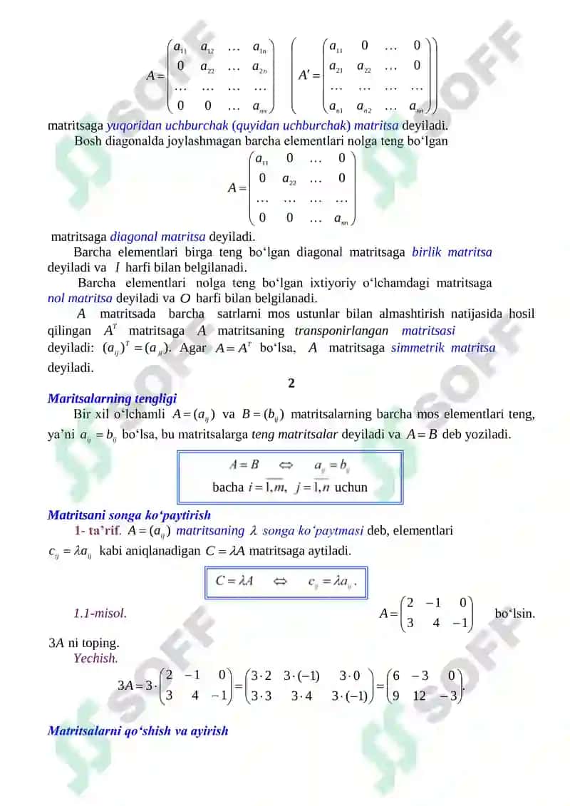 Matritsalar 3