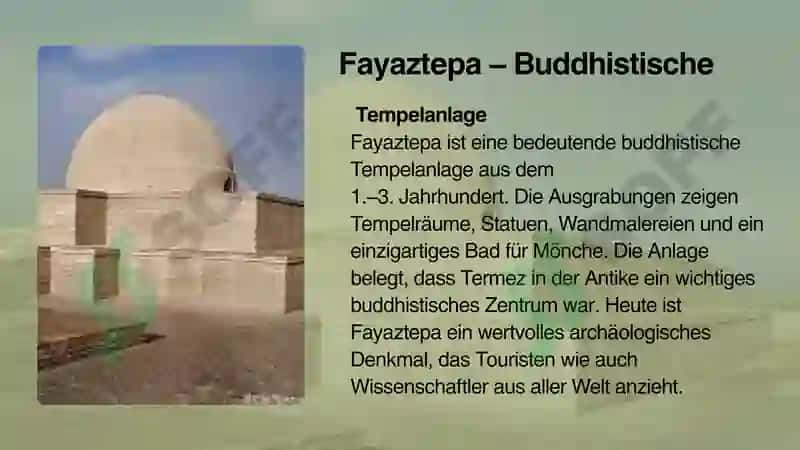 Präsentation: Sehenswürdigkeiten der Heimatstadt – Surxondarya 3