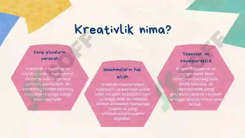Kreativlik va Pedagogik Kreativlik 3