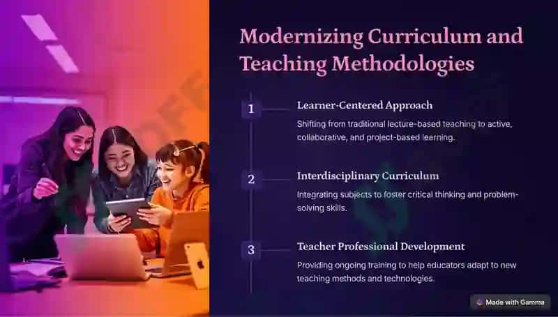 Modernizing Curriculum and Teaching Methodologies 3