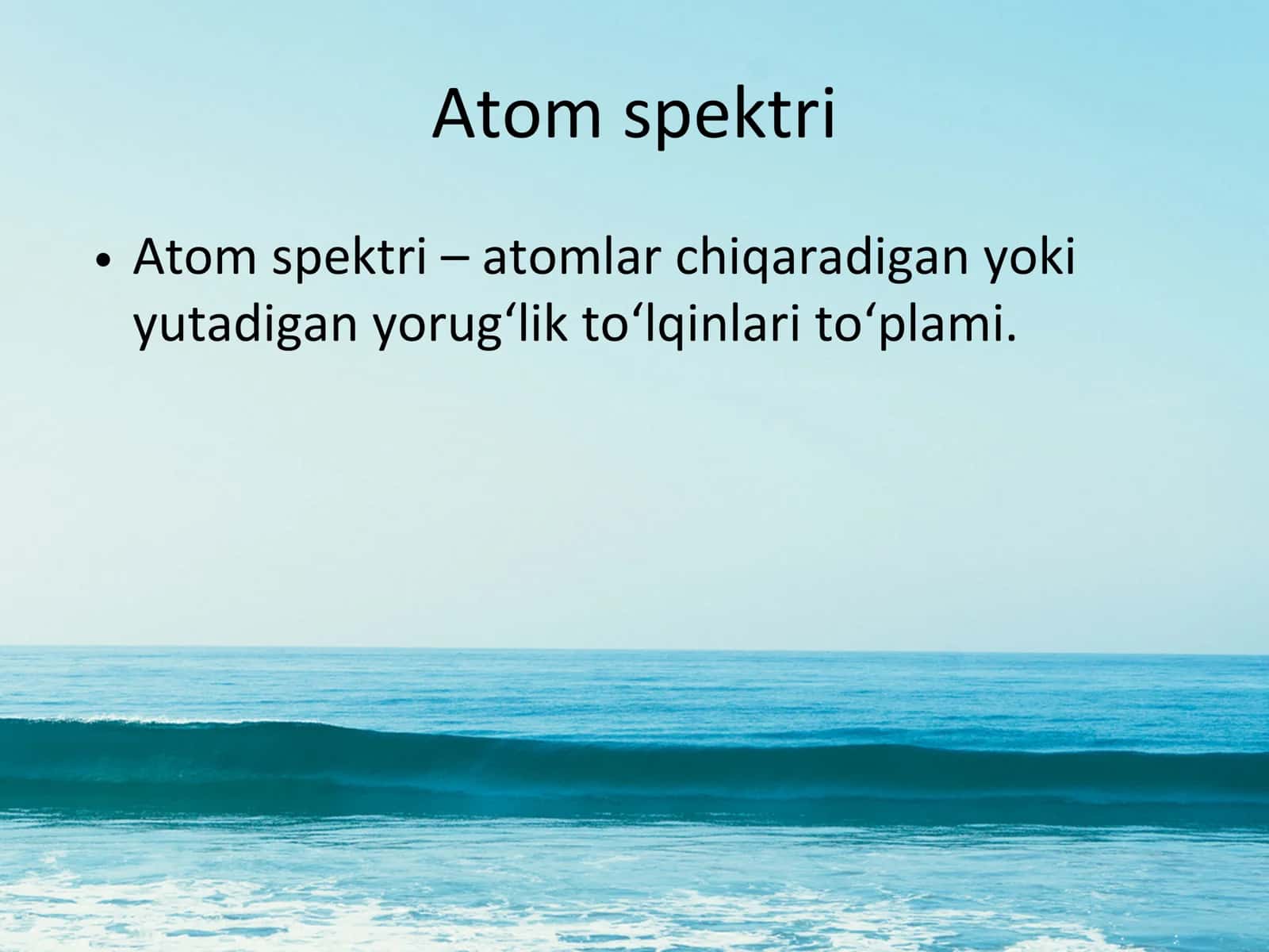 Atomning chiziqli spektrlari 3