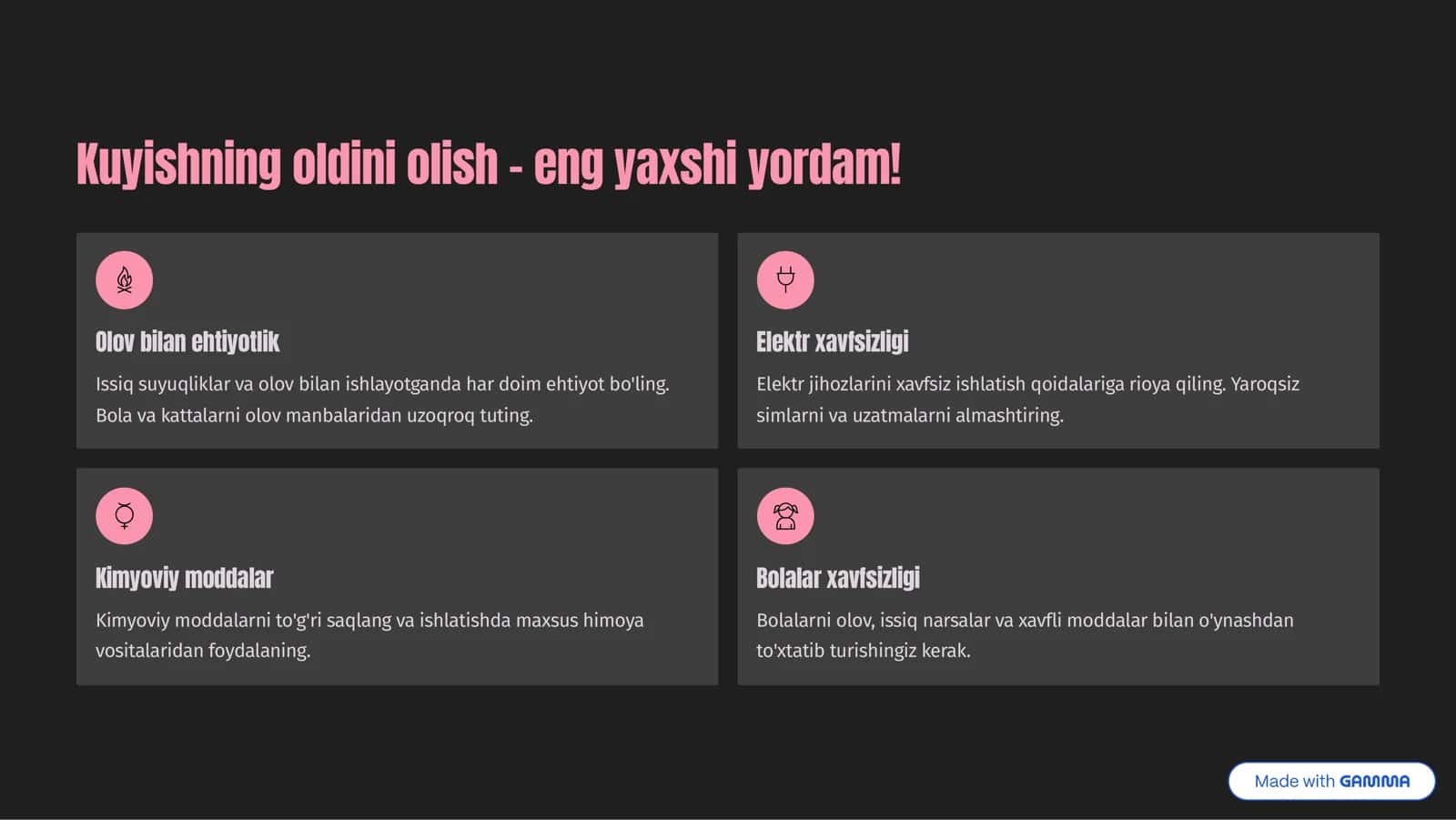 Kuyish. Kuyishda birinchi yordam 3