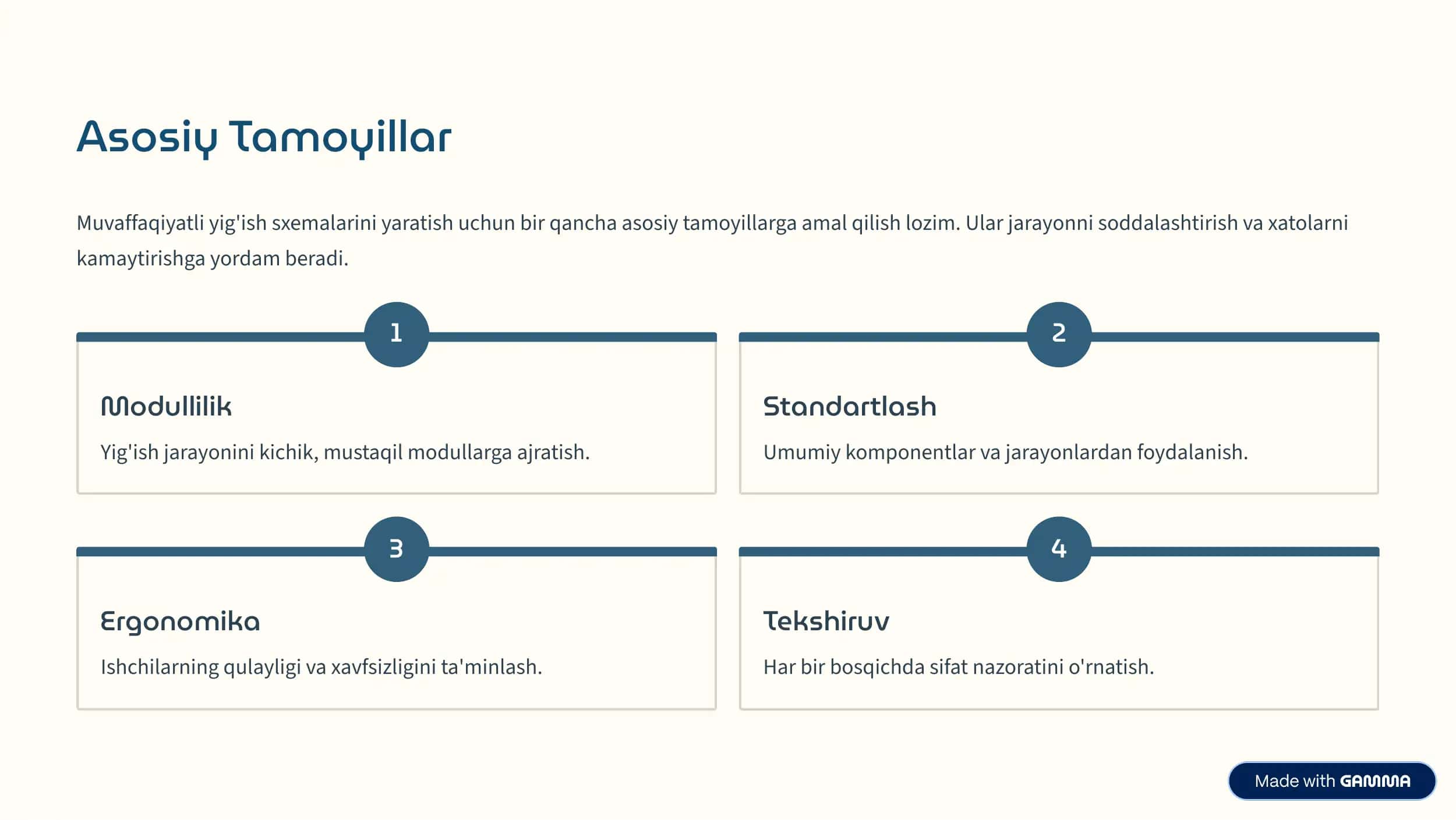 Texnologik yig'ish sxemalarini tuzish 3