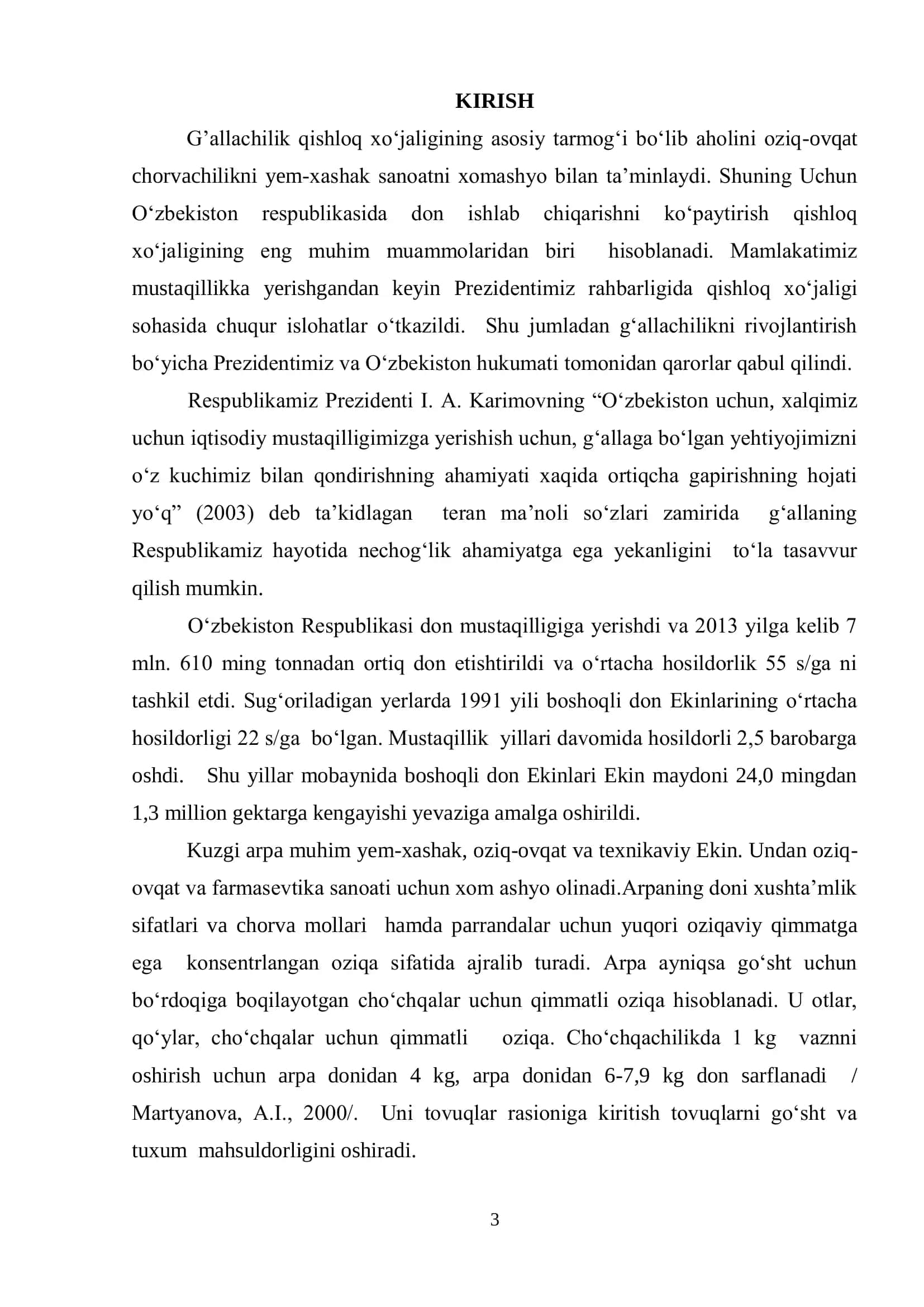 Kuzgi arpa navlarining zamburug„li kasalliklarga 3