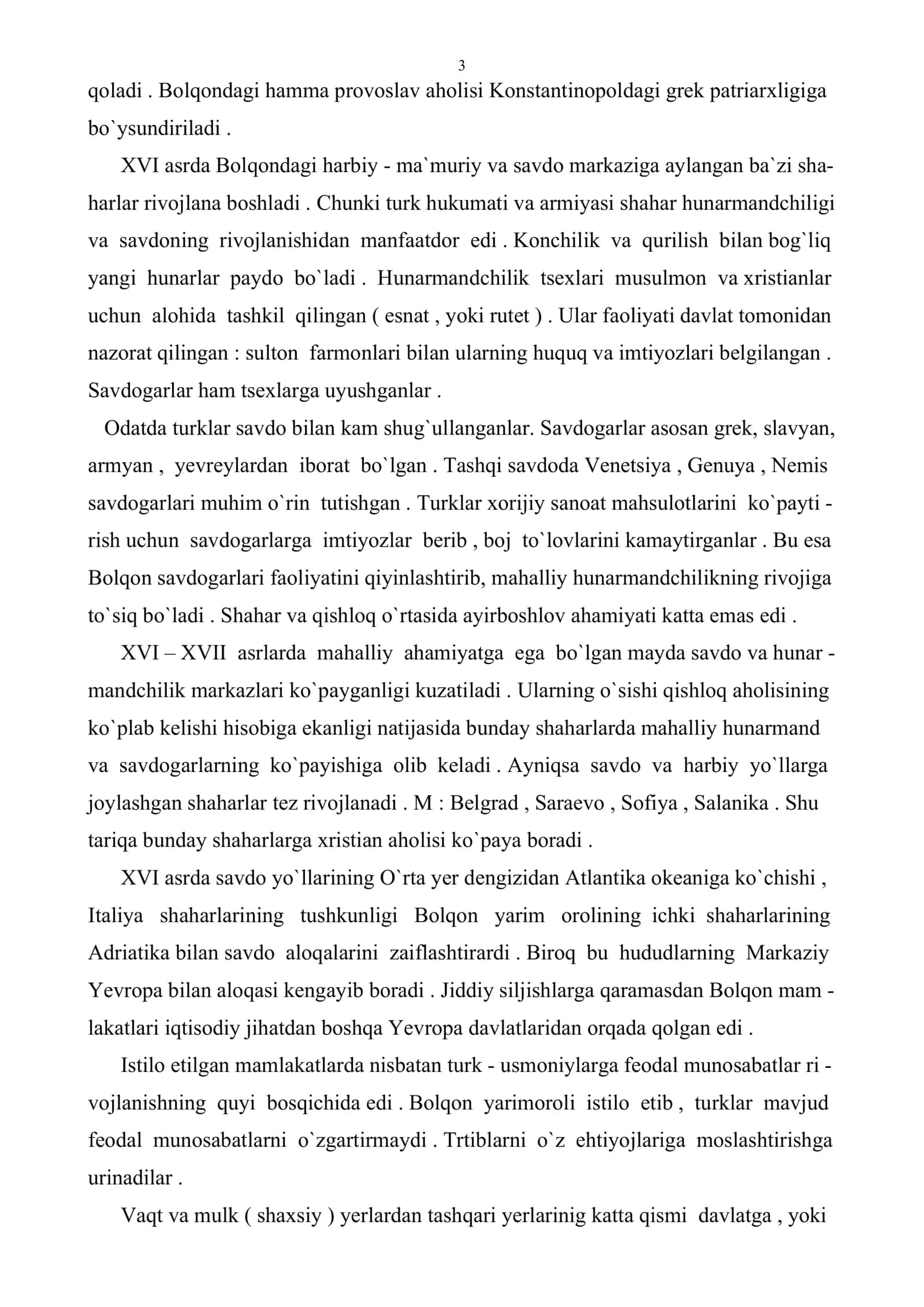 XVI asr – XVII asrning boshlarida Usmoniylar imperiyasi 3