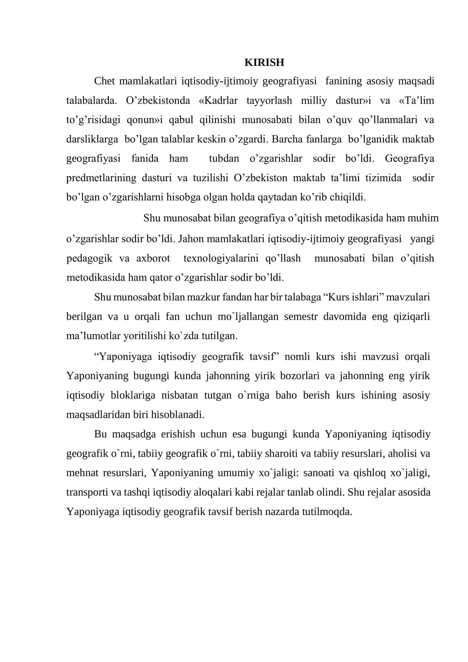 Yaponiya iqtisodiy ijtimoiy geografik tavsifi 3