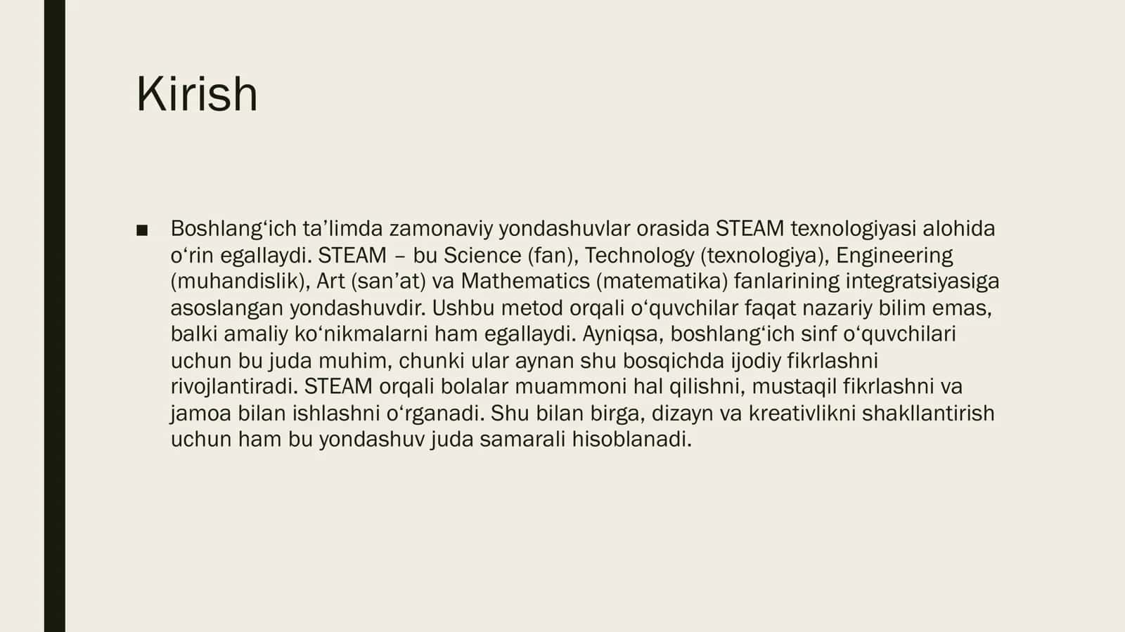 STEAM Texnologiyasi 3