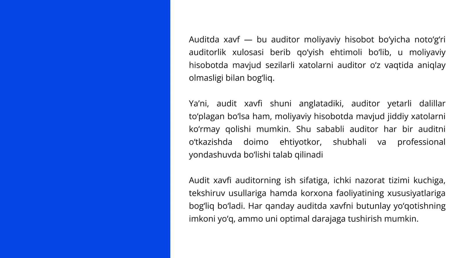 Auditorlarning vazifalari va javobgarligi 3