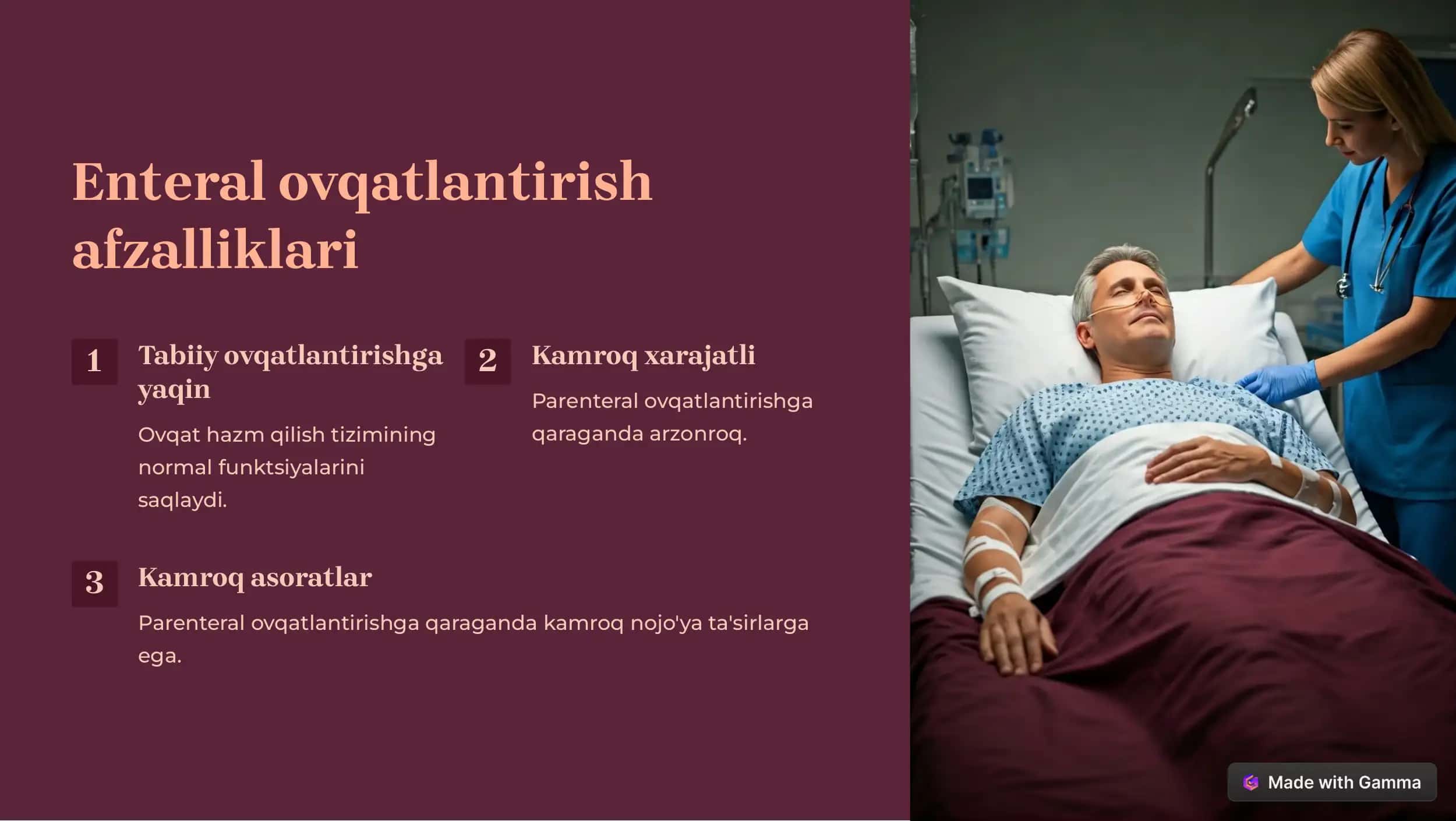 Enteral va parenteral ovqatlantirish 3