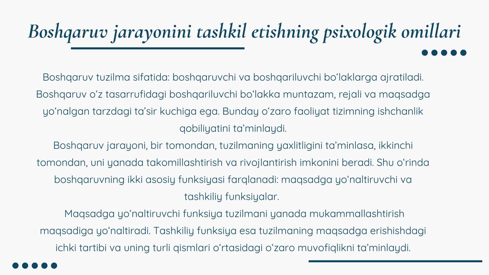 BOSHQARUVNING PEDAGOGIK- PSIXOLOGIK XUSUSIYATLARI 3