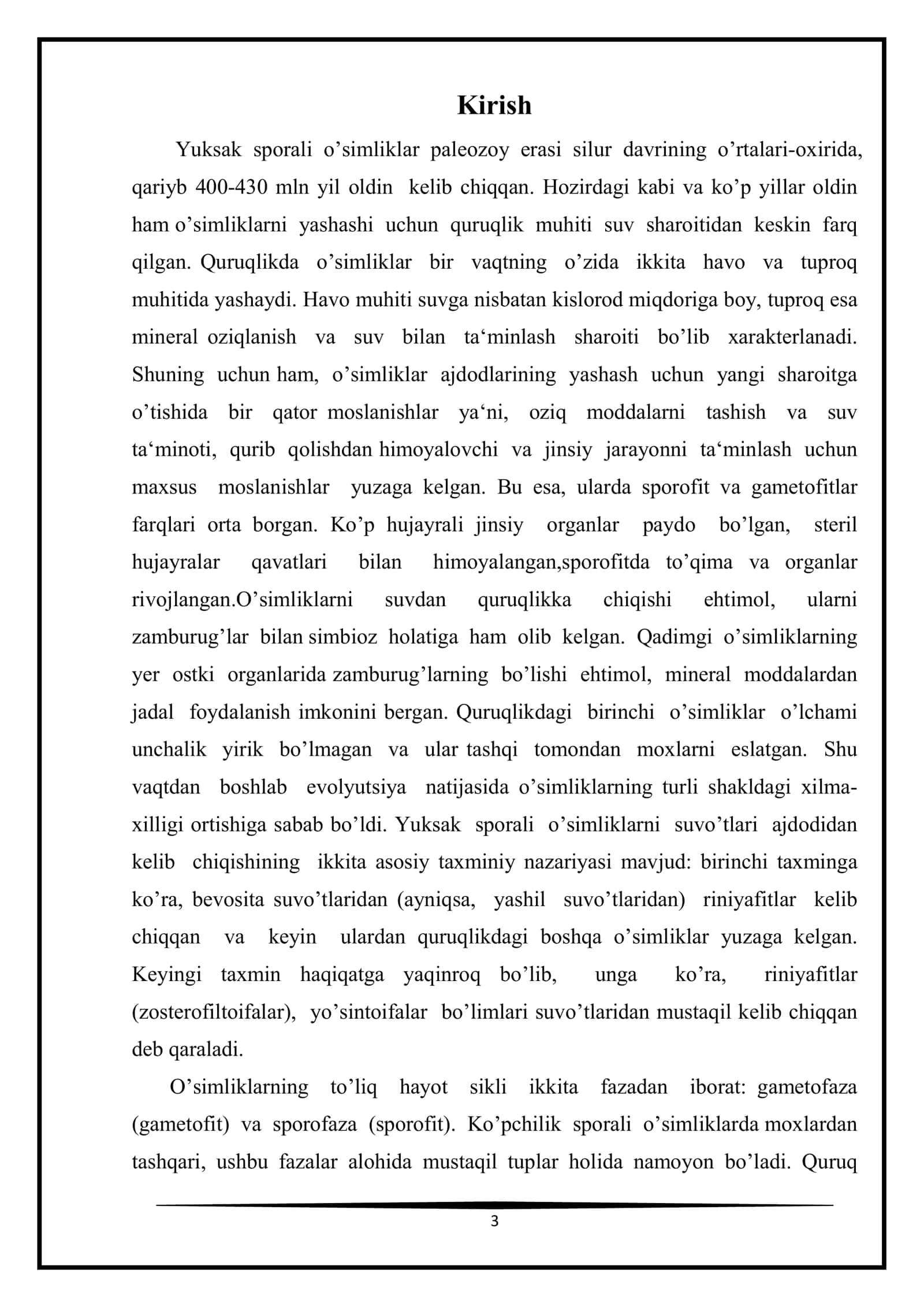 Yo’sintoifa o’simliklar bo’limi 3