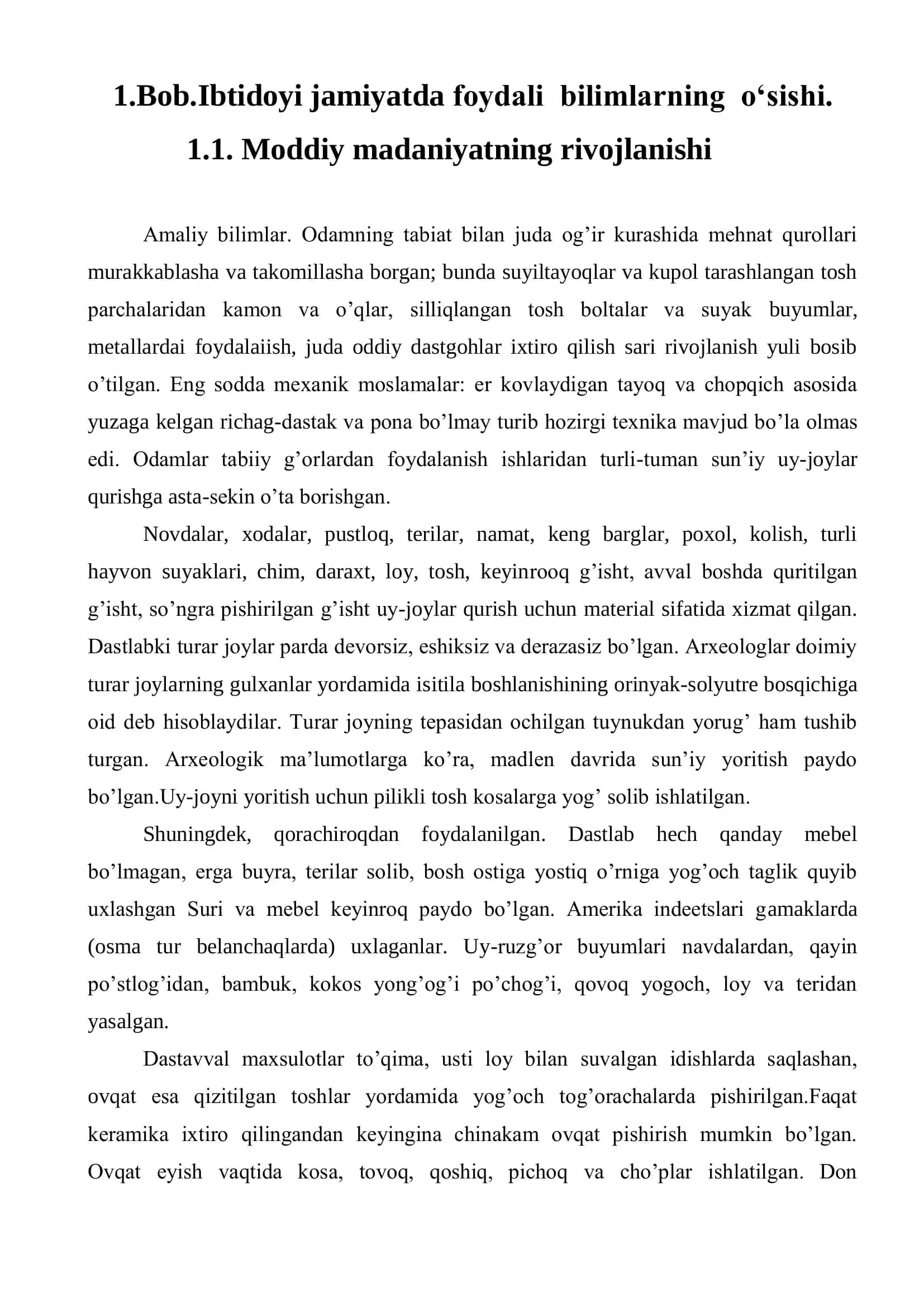 Ibtidoiy madaniyat tarixi 3