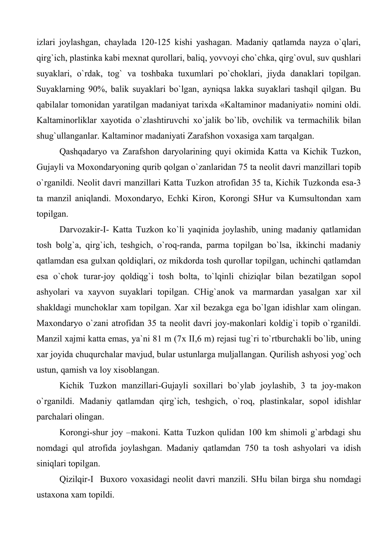 O`rta Оsiyo nеоlit davrida 3