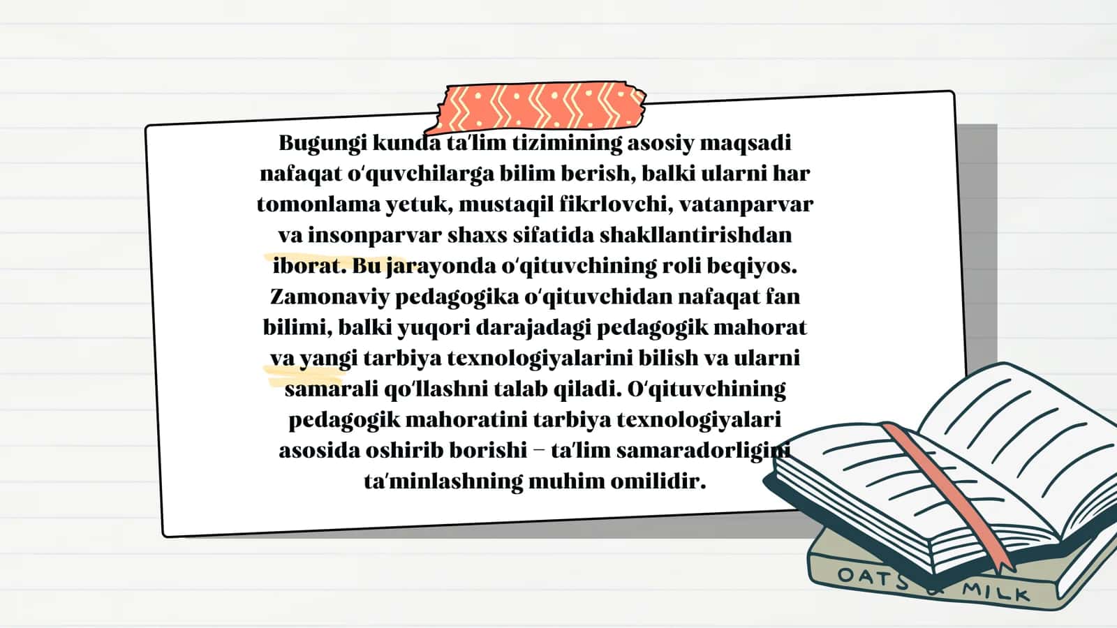 Pedagogik mahorat faniga oid mustaqil ish 3