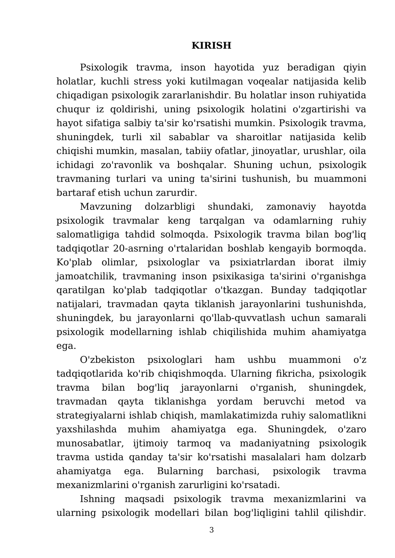 Psixologik travma mexanizmlarining psixologik modellari 3