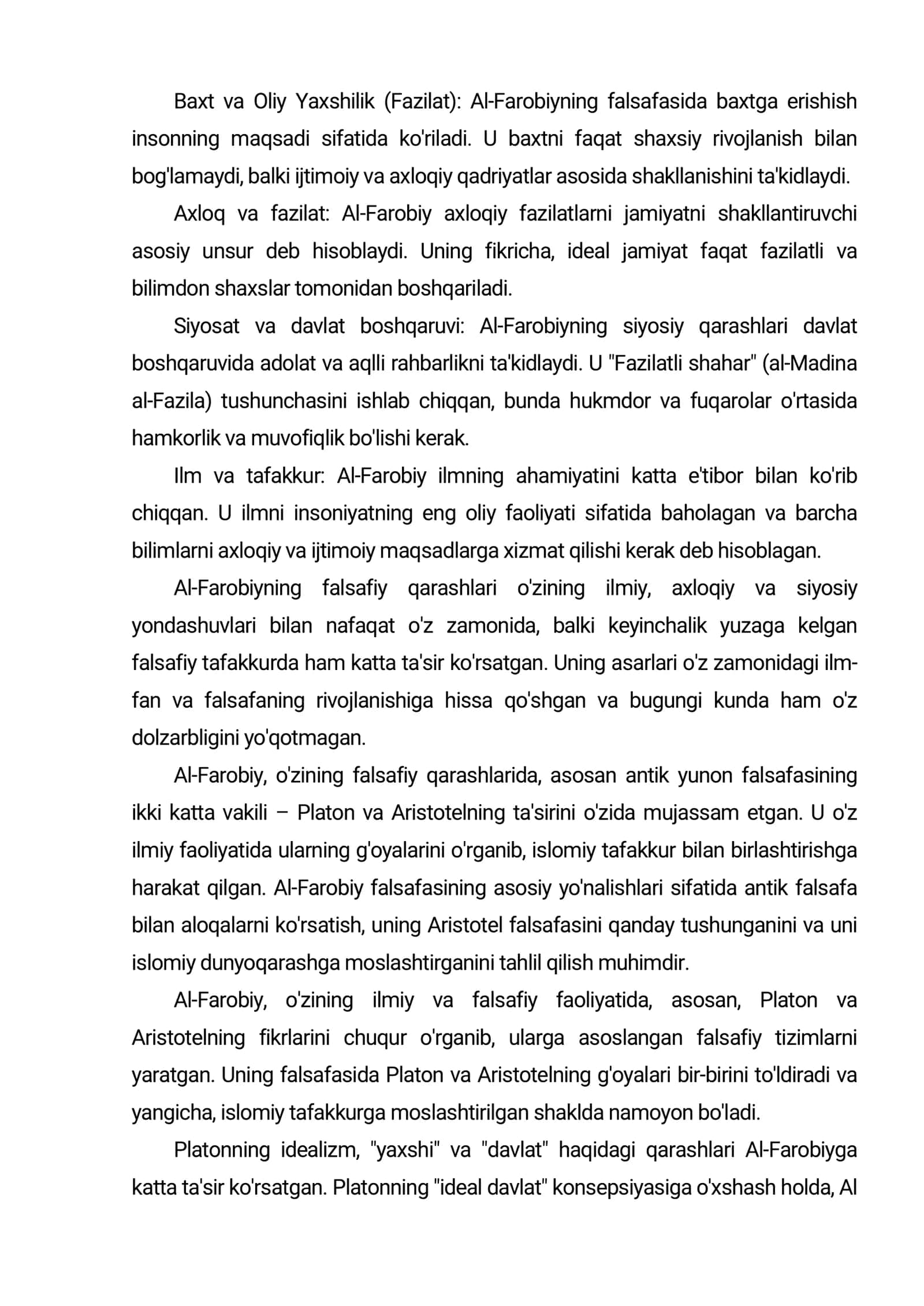 Al-Farobiy Falsafiy Qarashlari 3