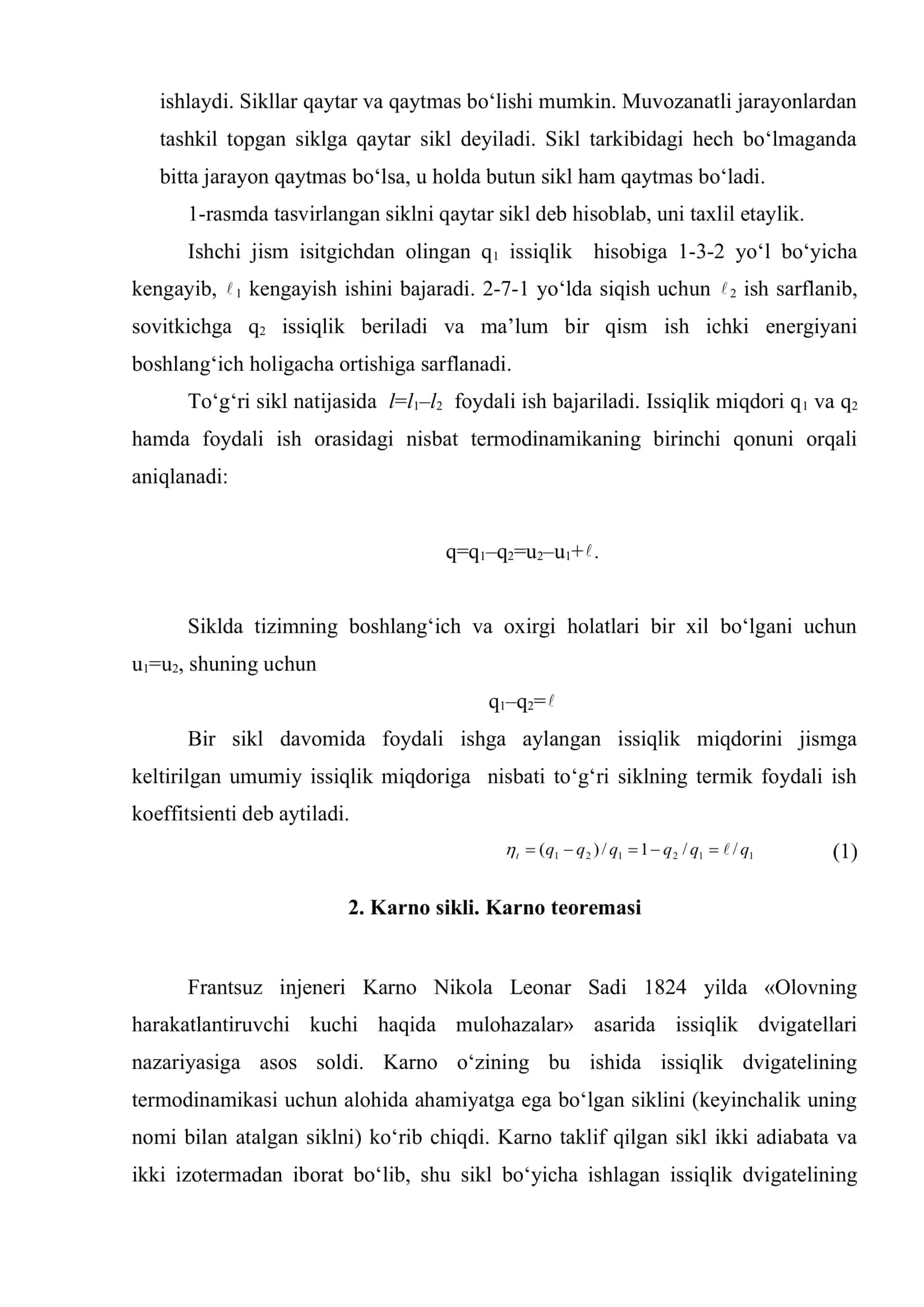 Termodinamikaning ikkinchi qonuni 3