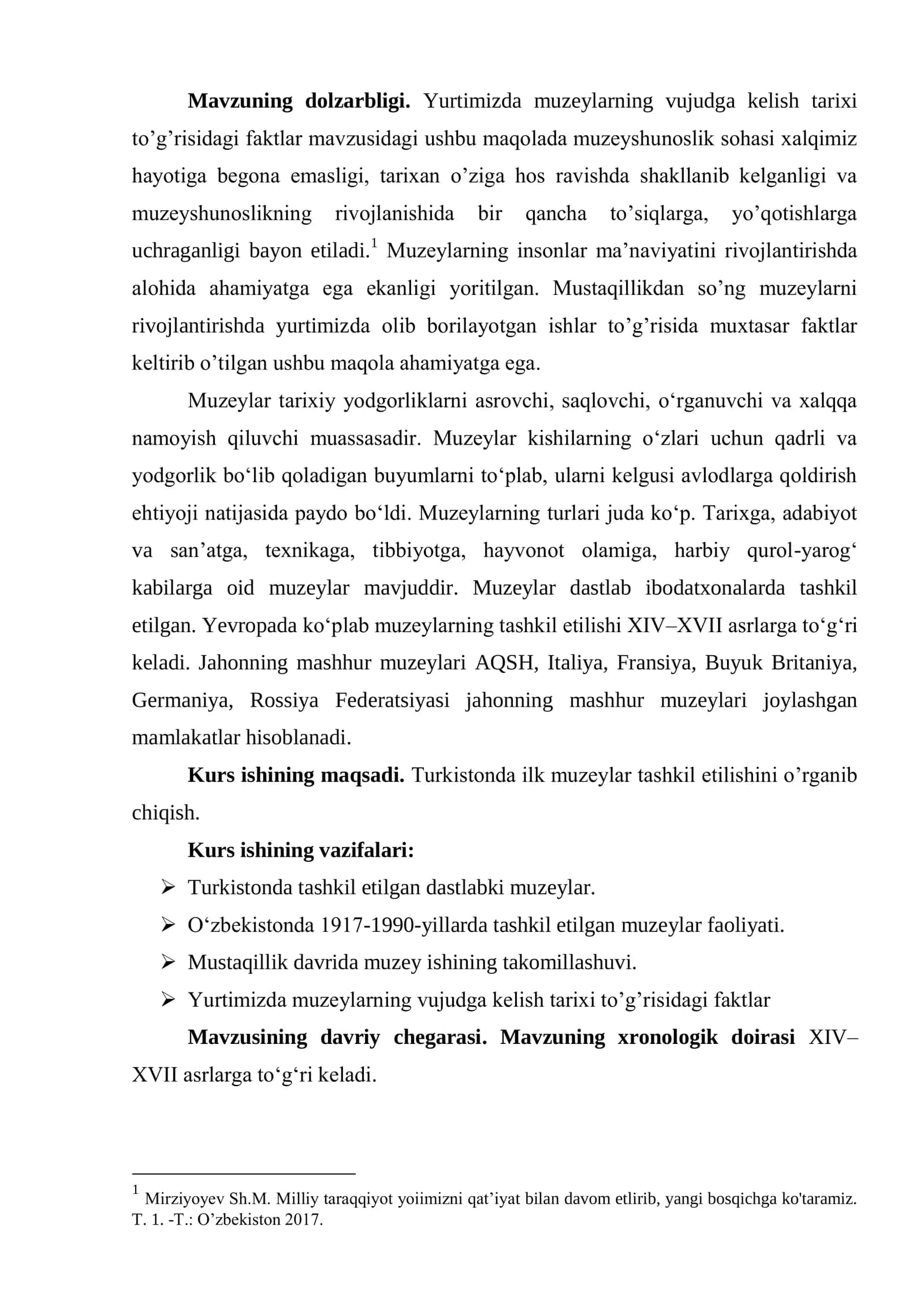 TURKISTONDA ILK MUZEYLAR TASHKIL ETILISHI 3