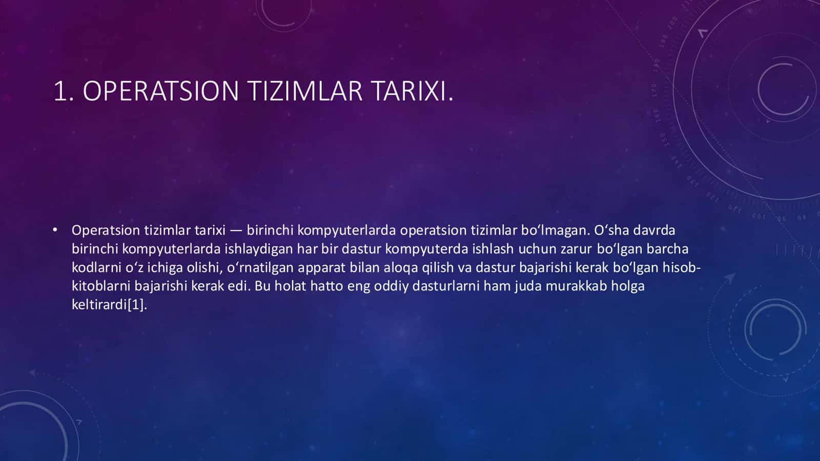 WINDOWS OILASI OPERASION TIZIMI TARIXI, IMKONIYATLARI 3