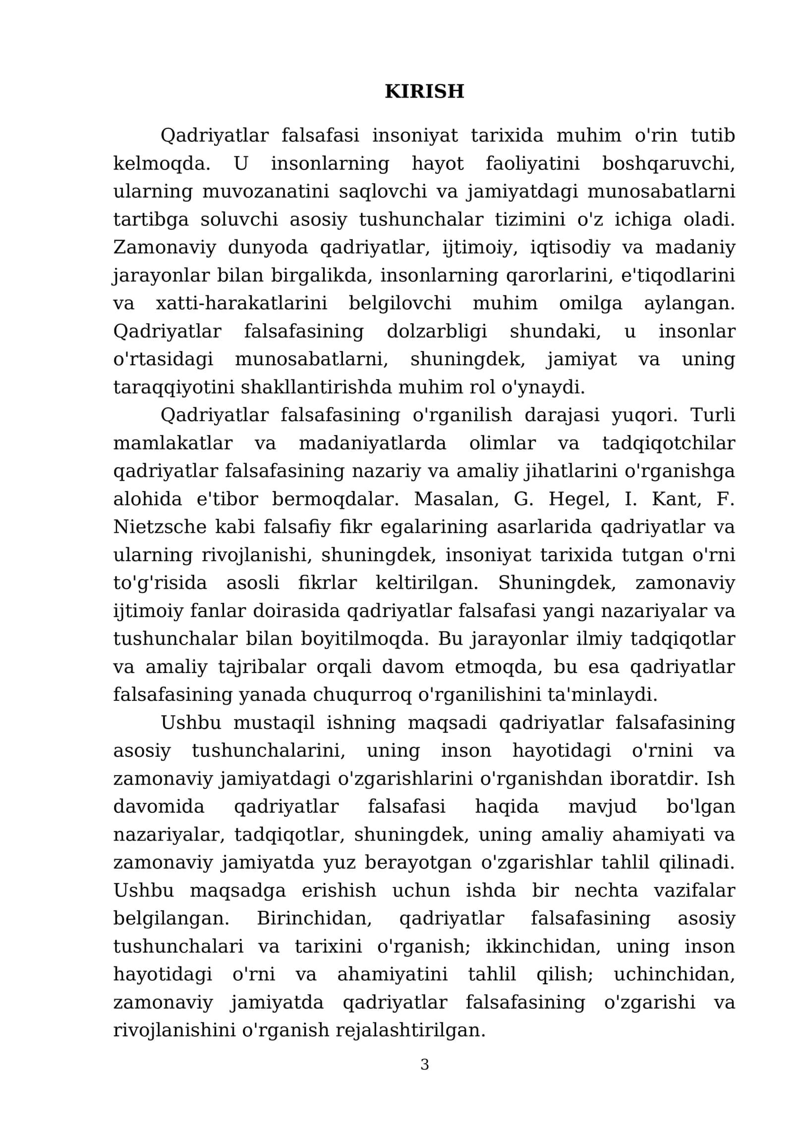 Qadriyatlar falsafasi 3