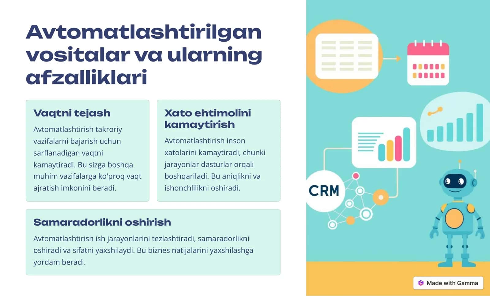 Avtomatlashtirilgan vositalar va shablonlar 3
