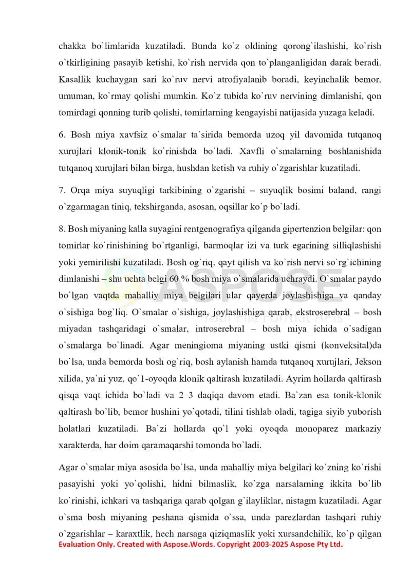 Markaziy asab tizimida 4