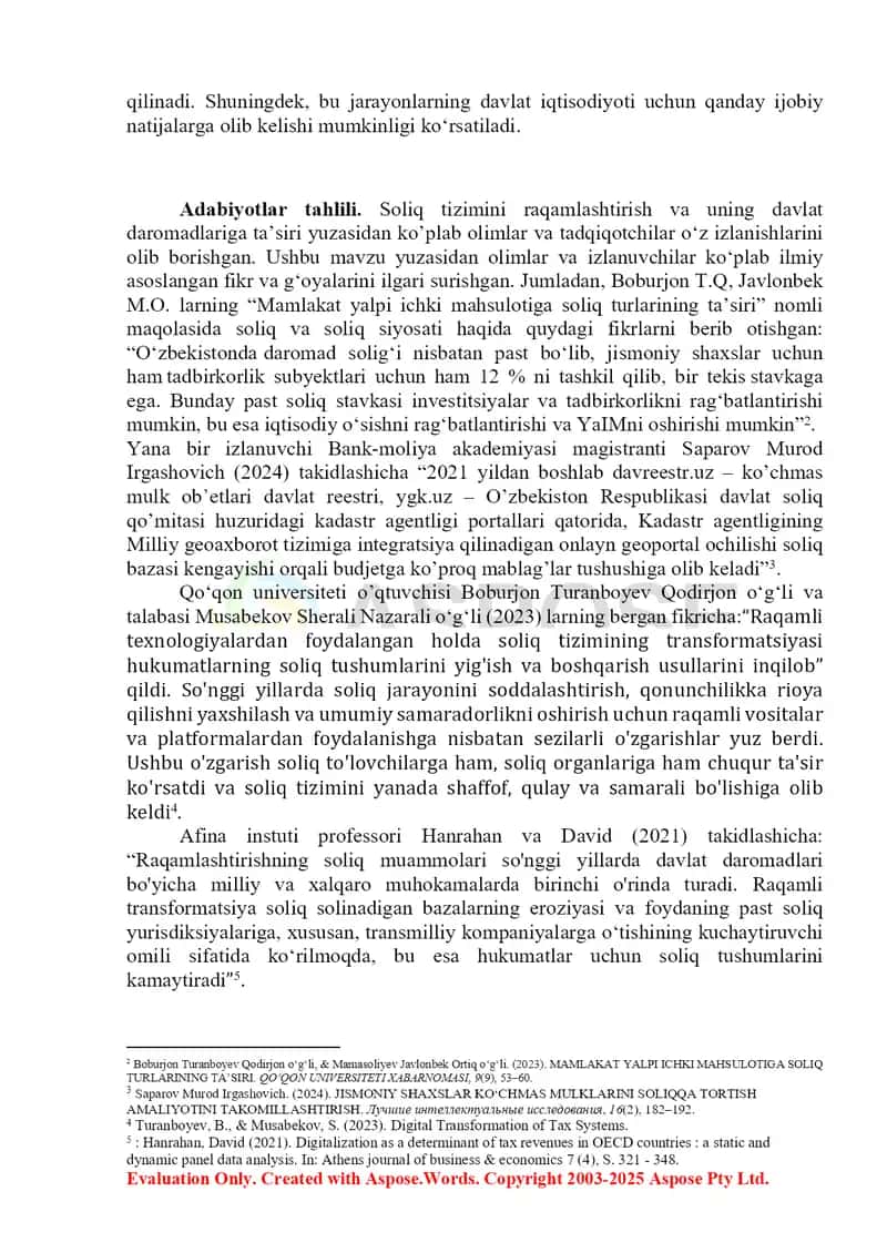 Soliq tizimini raqamlashtirish va uning davlat daromadlariga ta’siri 4