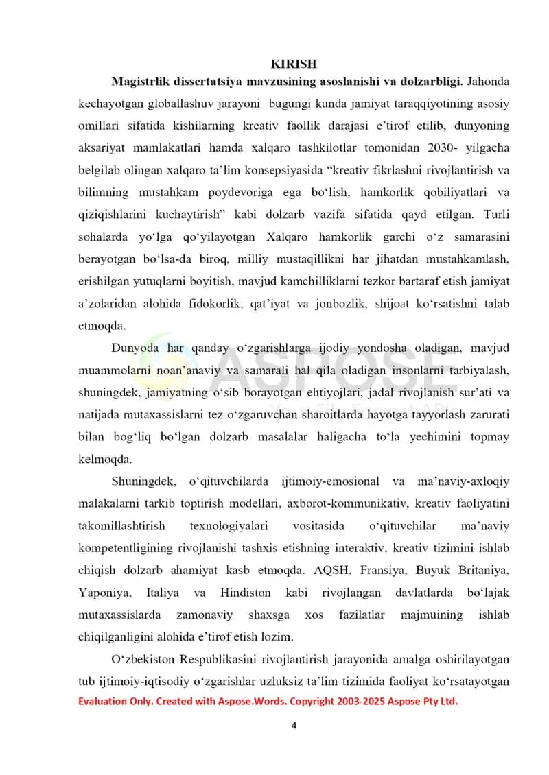 XALQ ОG‘ZAKI IJОDI VОSITASIDA BОSHLANG‘ICH SINF О‘QUVCHILARIDA MEHNAT TARBIYASINI SHAKLLANTIRISH METОDIKASI (ERTAK VA RIVОYATLAR MISОLIDA) 4