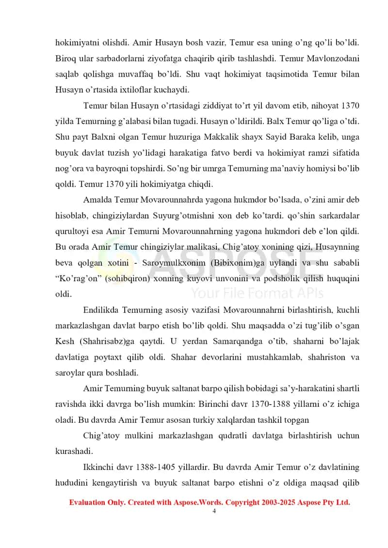 Amir Temur va Temuriylar siyosiy ta'limotlari 4