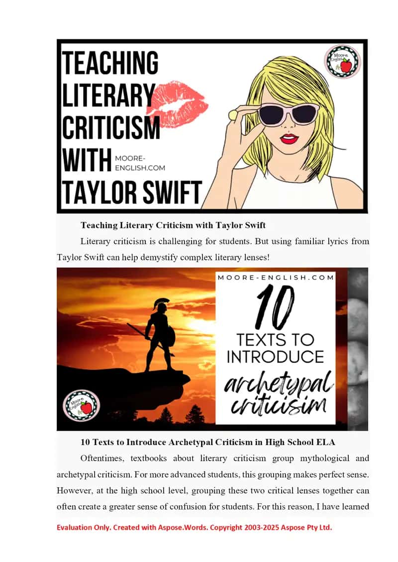 Literary criticism. Main types of literary criticism 4