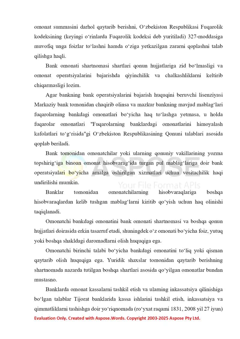 Banklarda depozit operatsiyalari hisobi 4