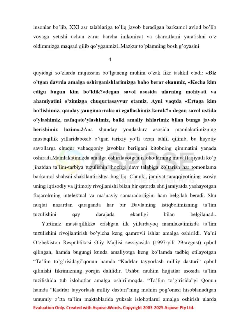Savod o’rgatish o’qish darslari turlari 4
