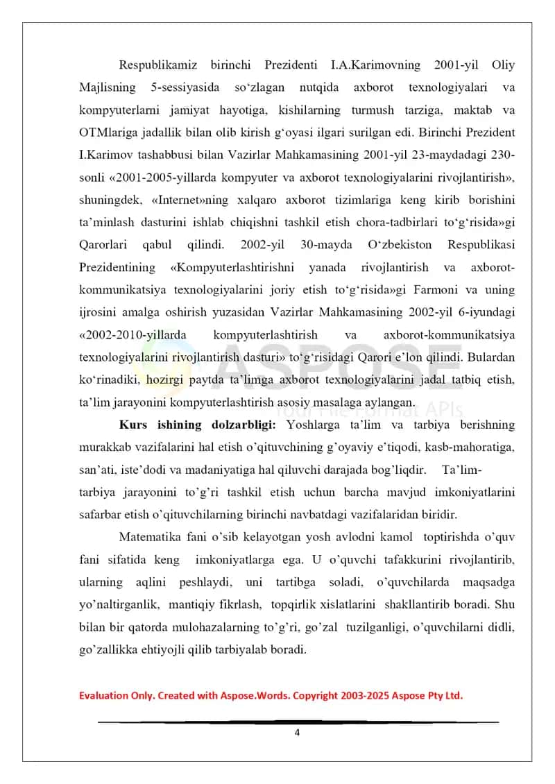 Eratosfen g'alviri yordamida tub sonlarni aniqlash 4