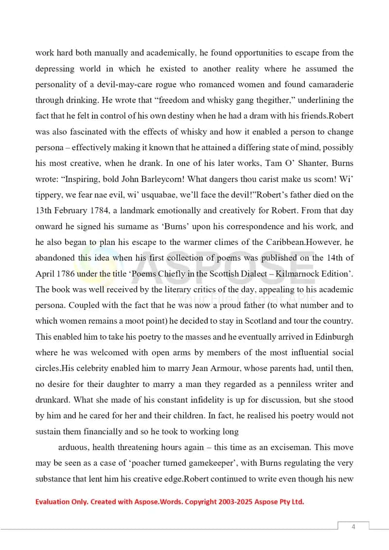 Conception of patriotism in the poems of Robert Burns 4