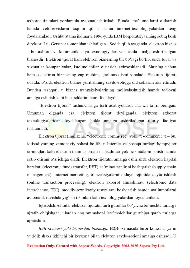 Elektron tijorat muammolar va istiqbollar 4