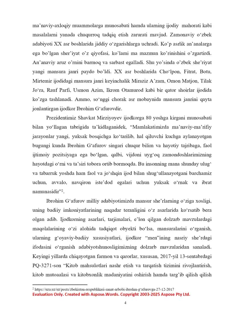 Zamonaviy O‘zbek adabiyotida Mansura janri 4