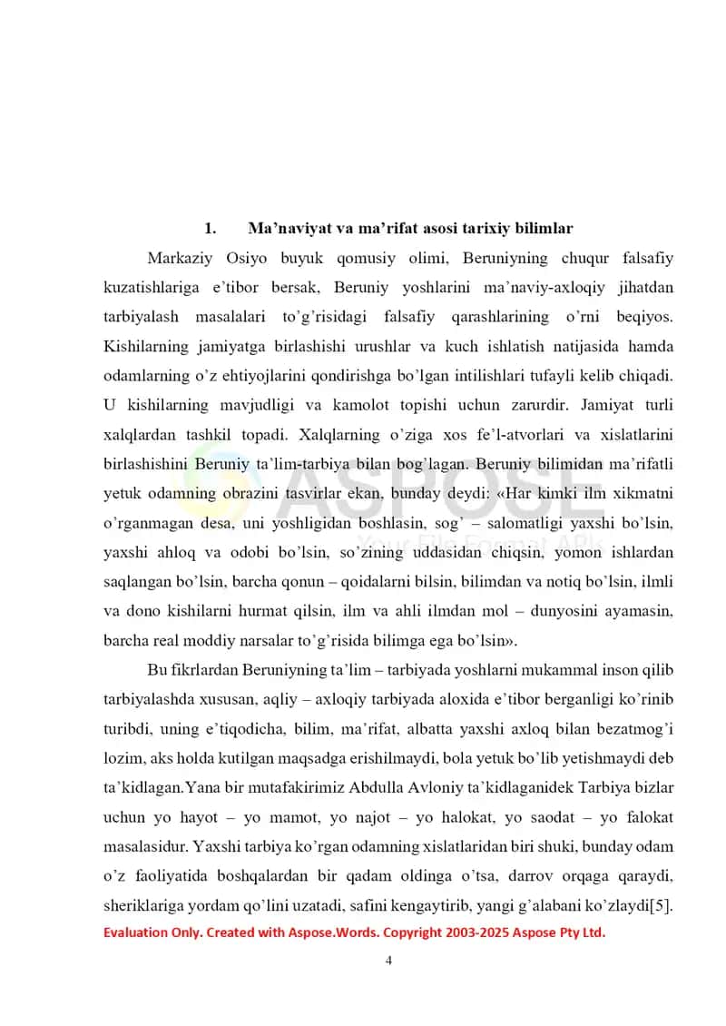 MA'NAVIY - MA'RIFIY TARBIYA, JAMIYAT VA YOSHLAR 4