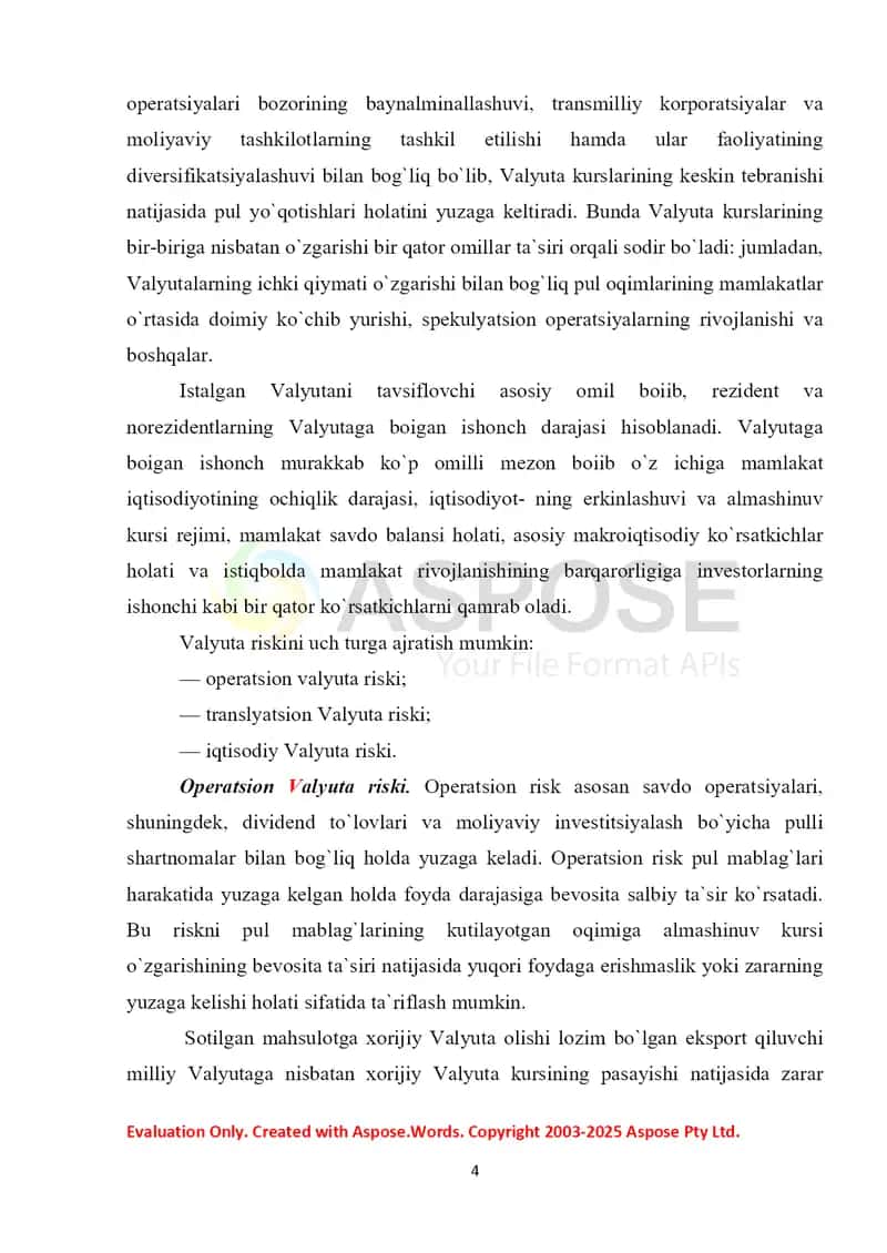 Valyuta riski va uni kamaytirish yo‘llari 4