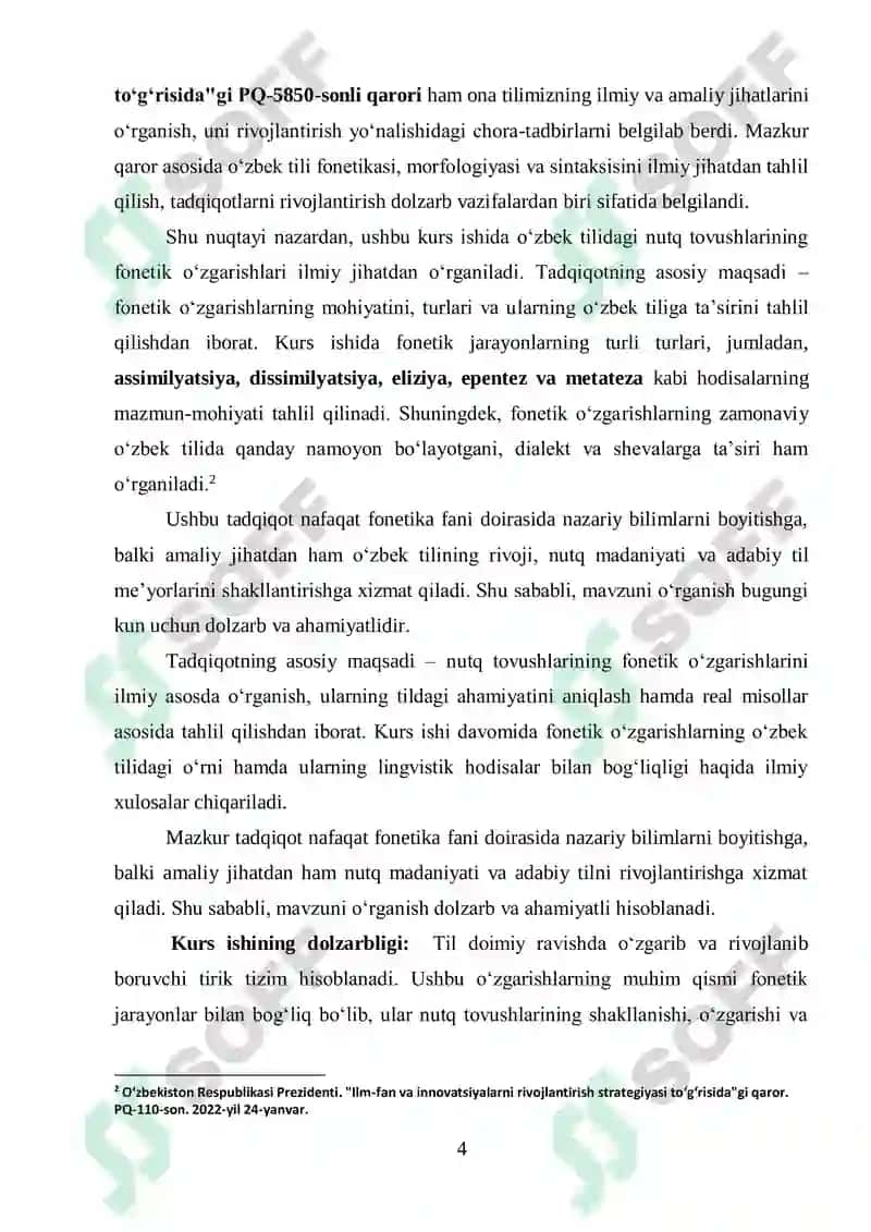 Nutq tovushlarining fonetik oʻzgarishlari 4