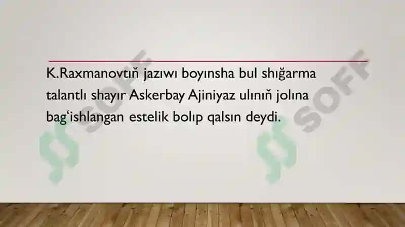 Payğambar Jasındağı Kúyev 4